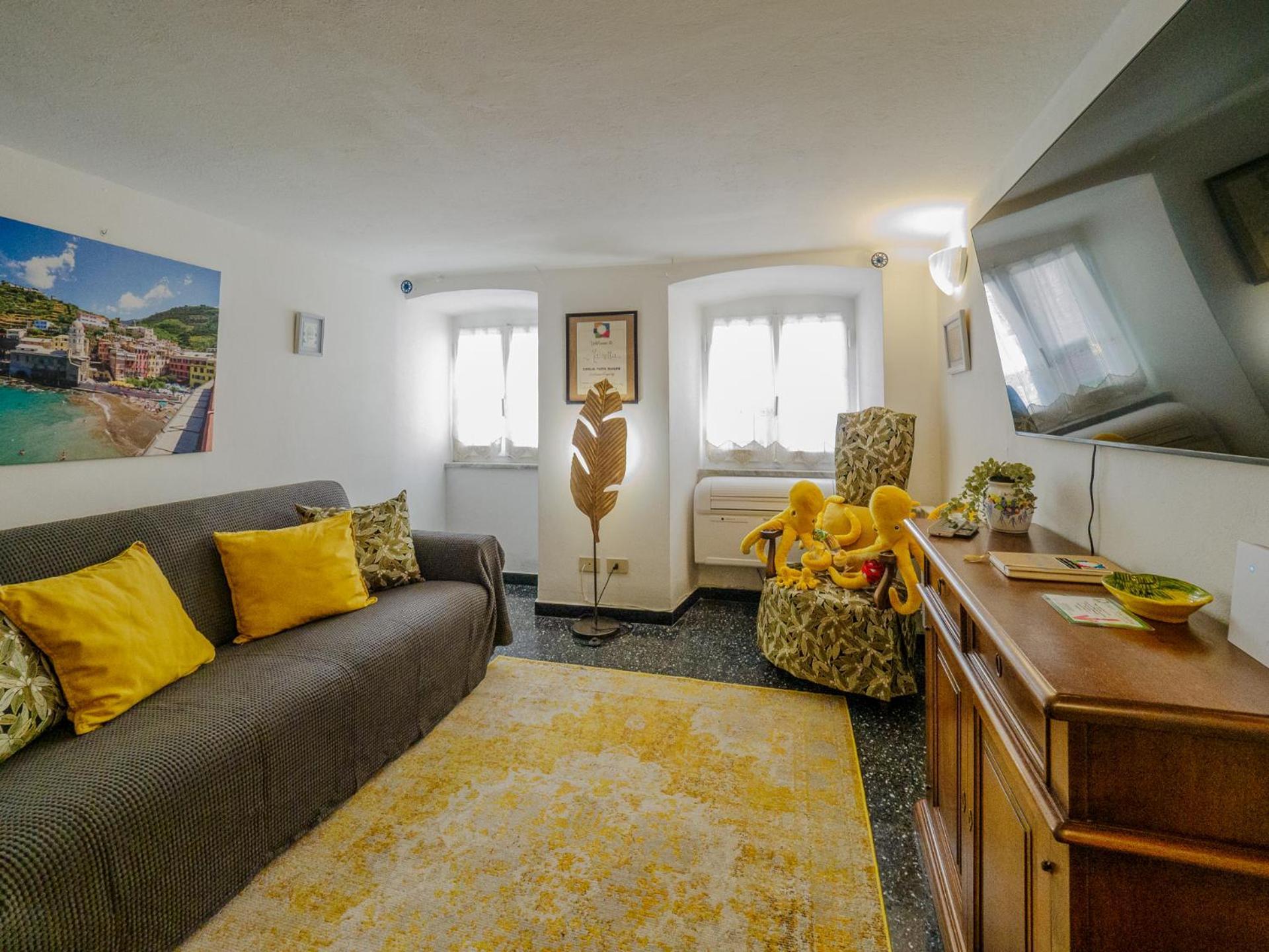 Mainetta Sea View Apartment With Ac Vernazza Luaran gambar