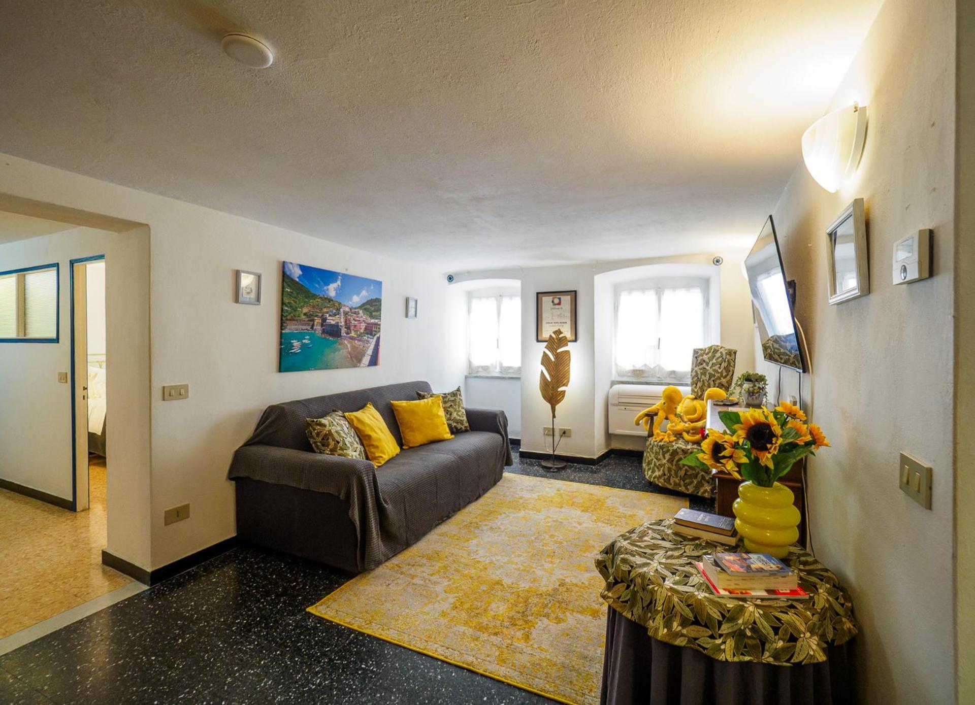 Mainetta Sea View Apartment With Ac Vernazza Luaran gambar